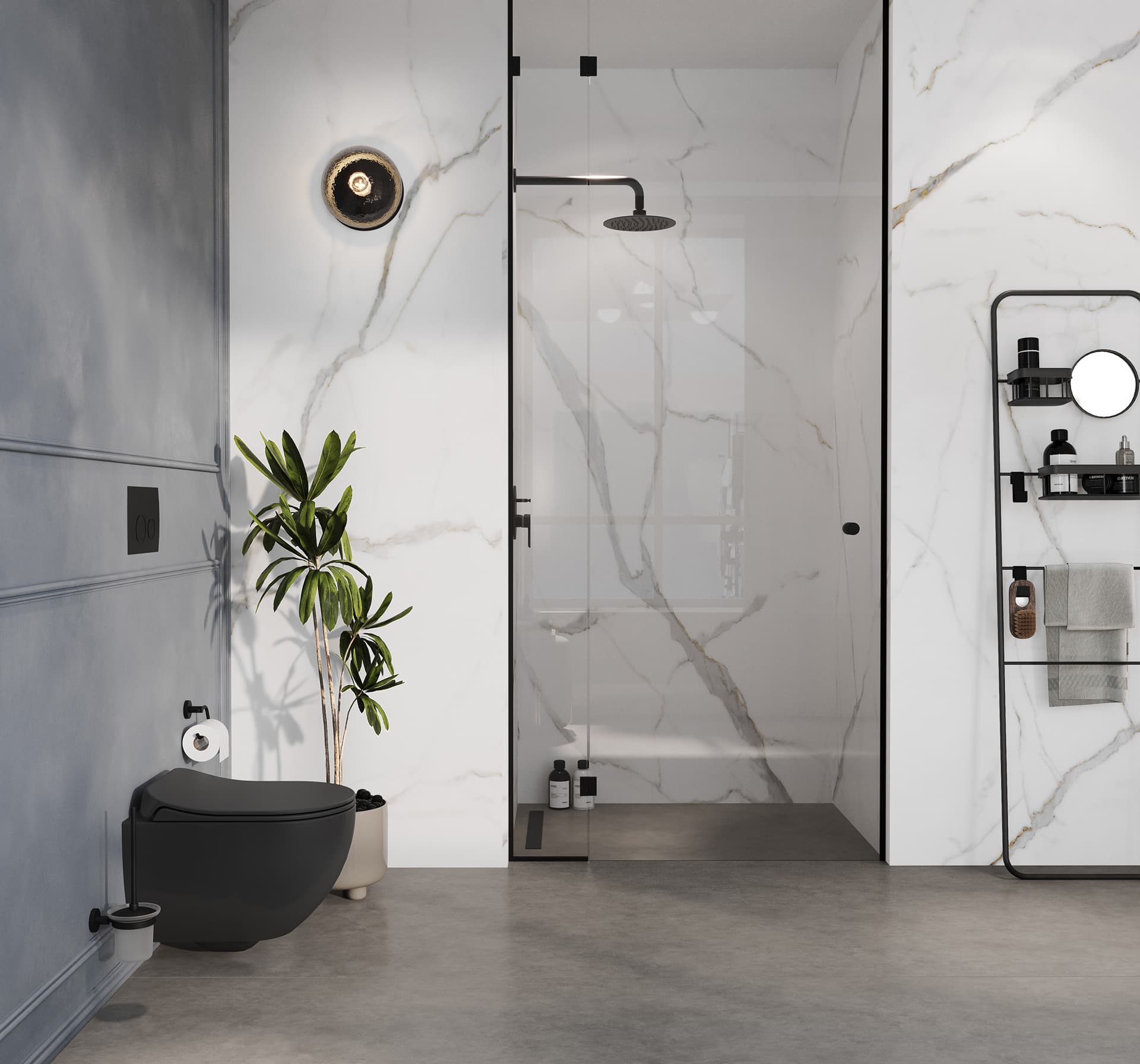 Beautiful modern bathroom renovation showcasing our quality craftsmanship and attention to detail